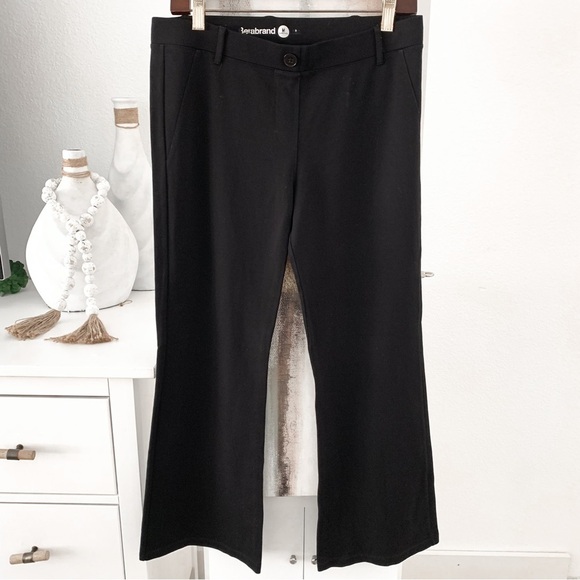 Betabrand Black Bootcut Classic Dress Yoga Casual Pant Size Medium Petite - Picture 3 of 16